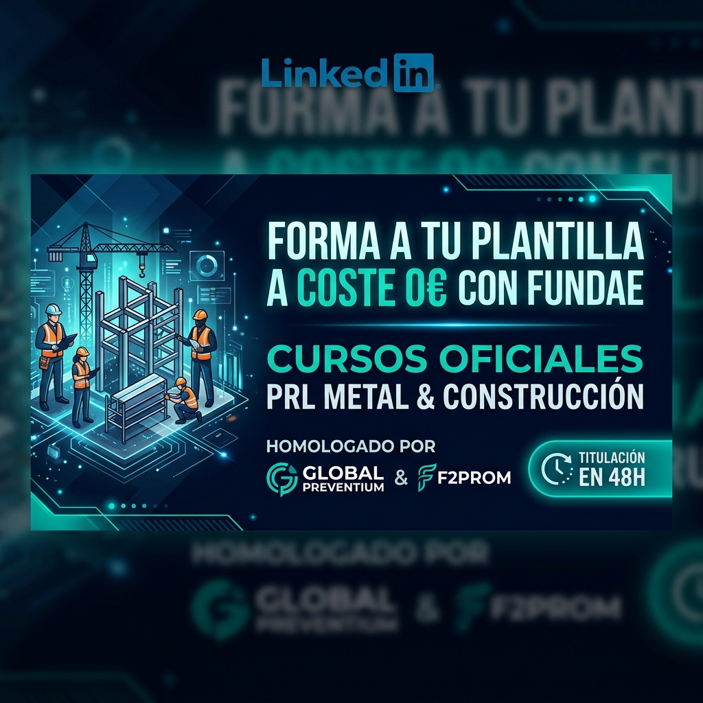 Banner LinkedIn B2B 16:9 Formación FUNDAE Gratis