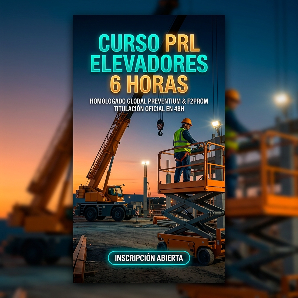 Cartel WhatsApp Status Story 9:16 Curso Elevadores 6h